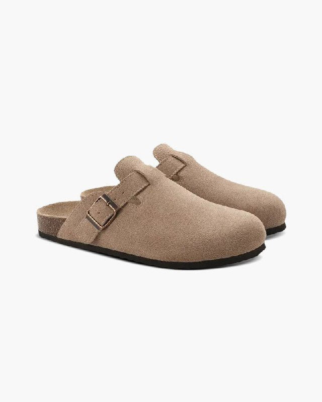 Old-Money Suede Clogs