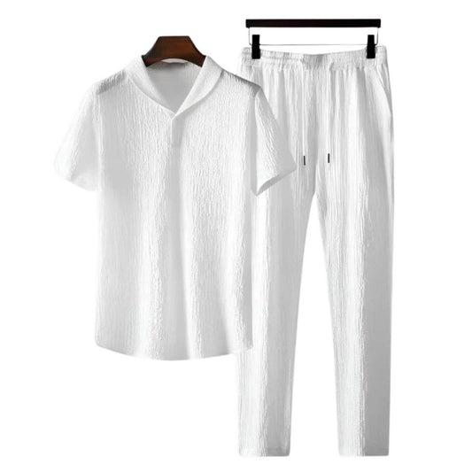 NOVA Cotton Polo and Pants Set