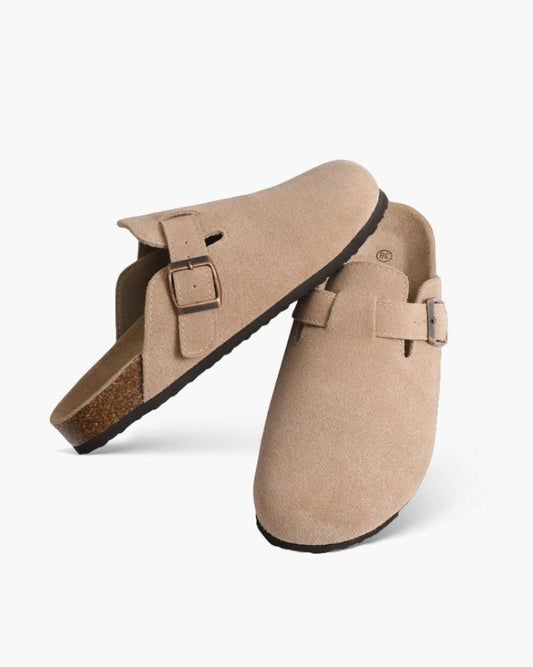 Old-Money Suede Clogs