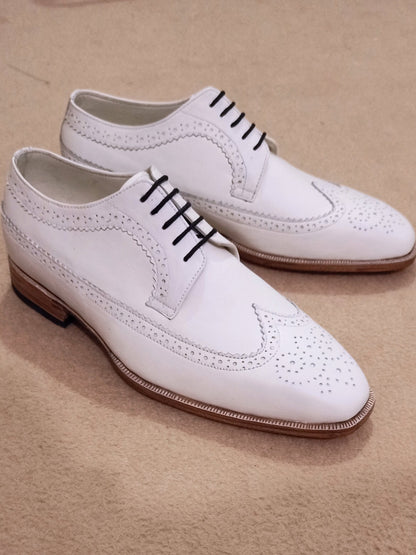 Leather brogue shoes